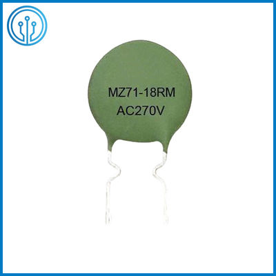 Degaussing MZ71 18OHM सिरेमिक PTC थर्मिस्टर 7.5MM पॉजिटिव गुणांक थर्मिस्टर
